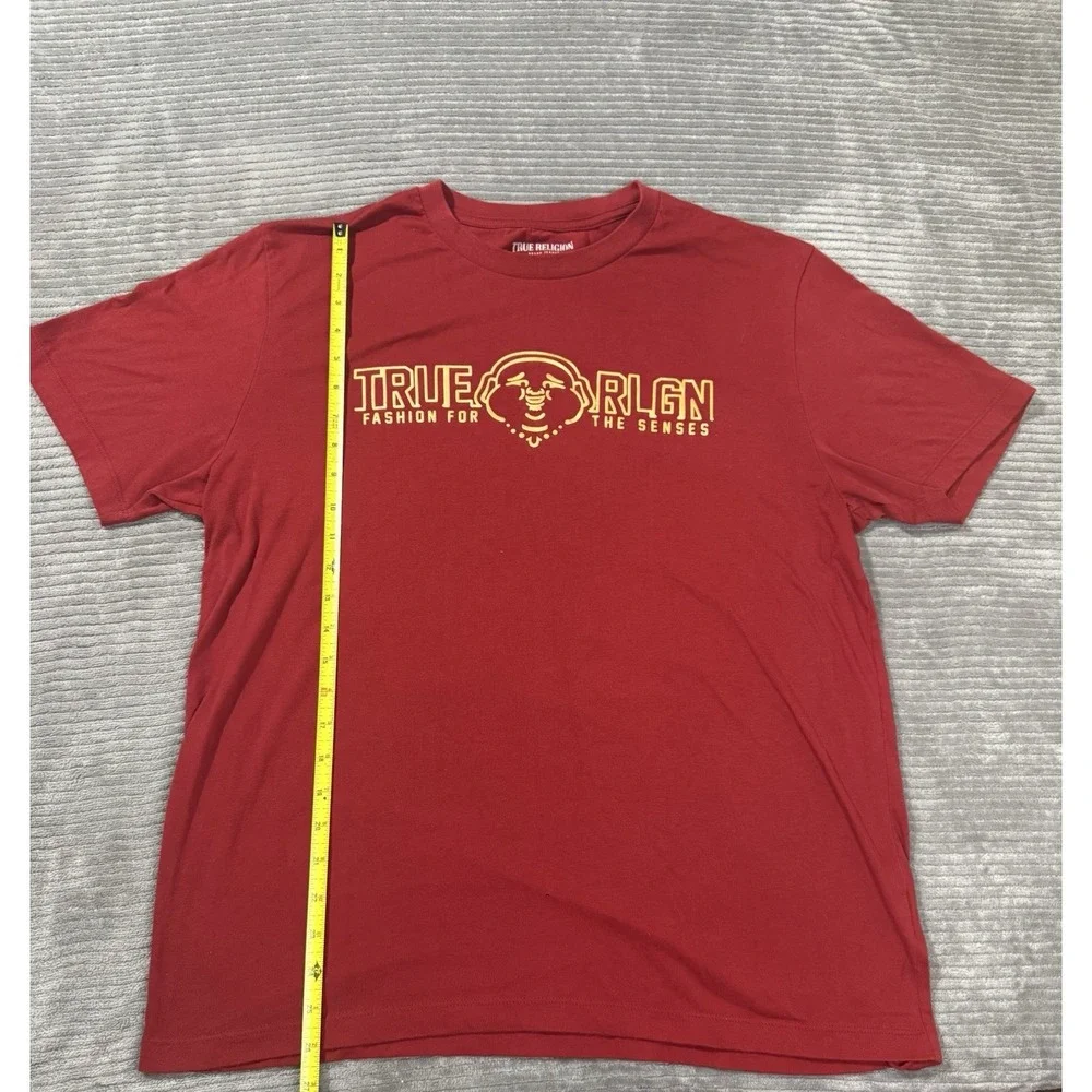 Men's red True Religion graphic t-shirt Xl